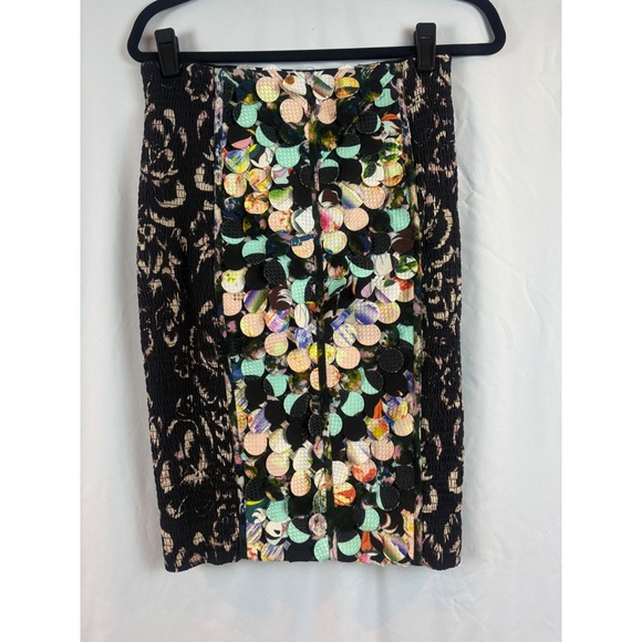 Byron Lars Dresses & Skirts - Beguile Byron Lars Anthropology Paillette Pencil Skirt Size 2